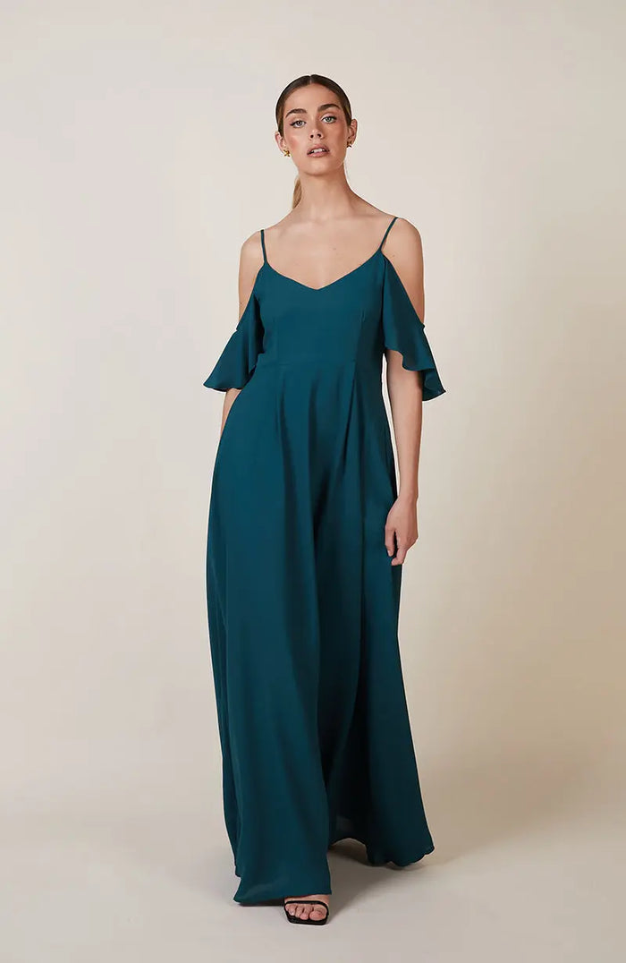 Mykonos Dress in Forest Green Rewritten London