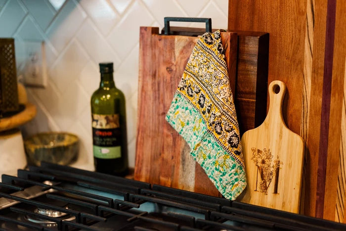 Mystery Pattern Kantha Dish Cloth- Fair Trade Made -Final Sale