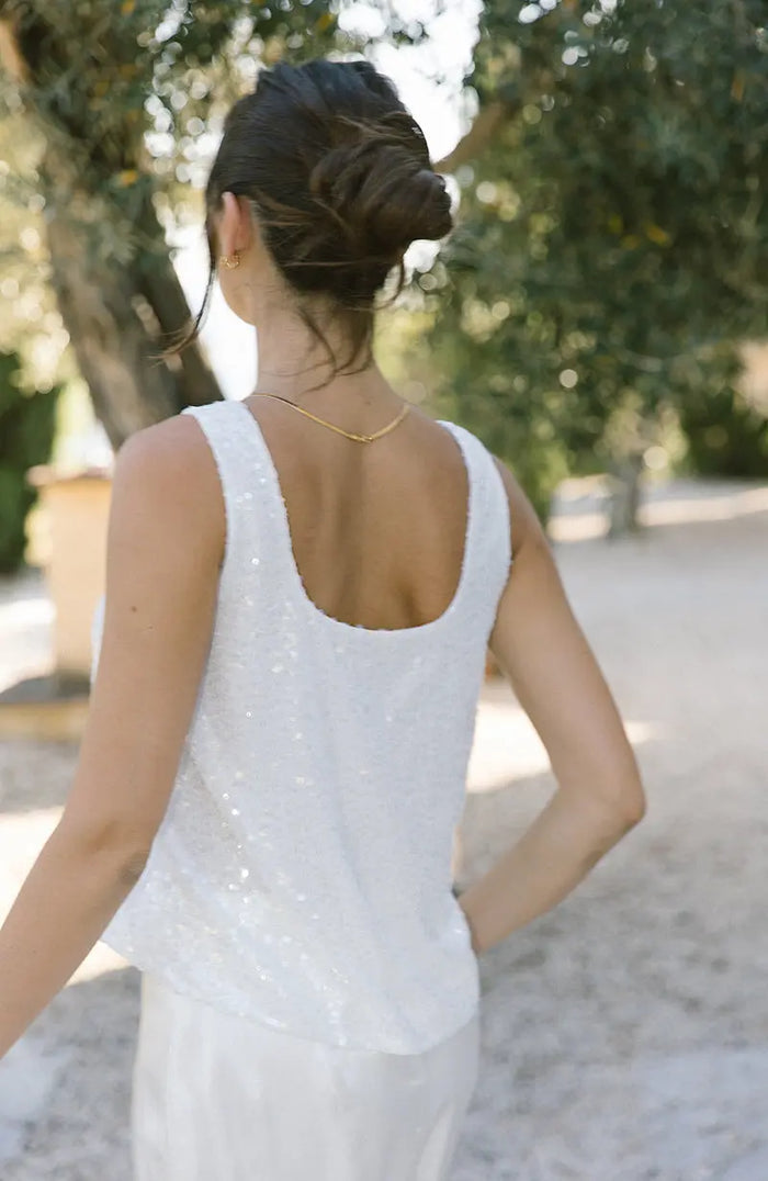 Nancy Bridal Sequin Top Rewritten London