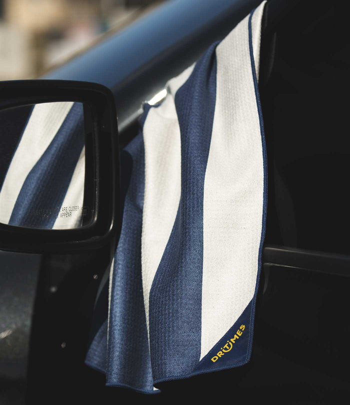 Navy Stripe Beach Towel