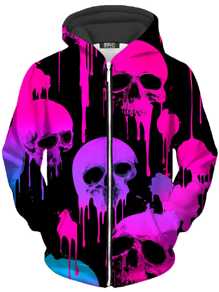 Neon Decay Unisex Zip-Up Hoodie iEDM Epic Hoodie