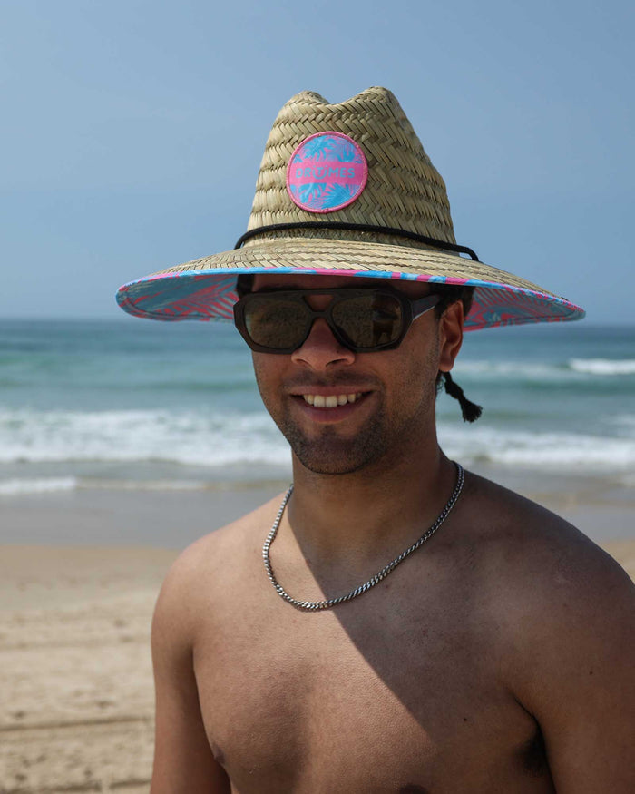 Neon Palms Straw Hat
