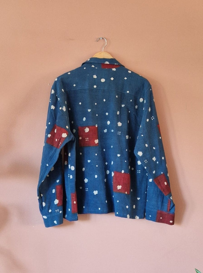 nira shirt - kala cotton ajarakh (bloom)