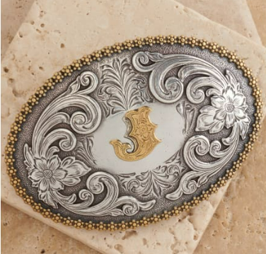 Nocona Initial J Belt Buckle