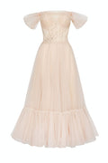 Off-the-Shoulder Cocktail Tulle Dress - Milla