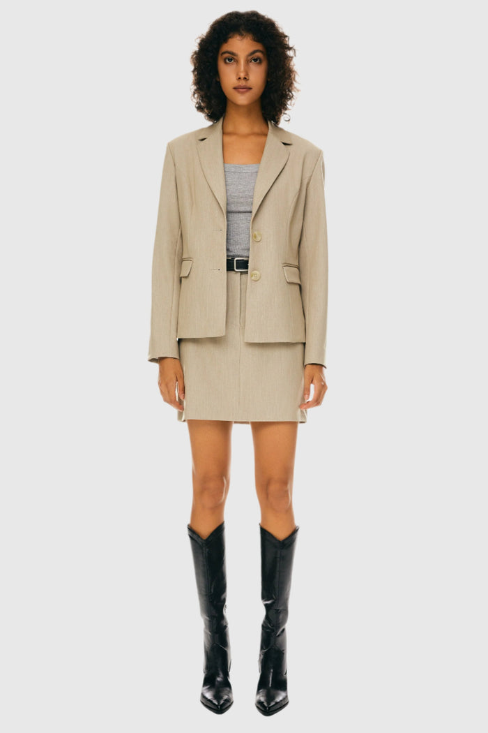 Office Slim Blazer - Orolay, #color_Khaki