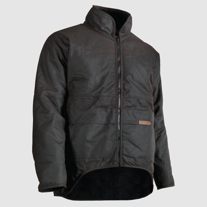 Oilskin Brown Long Sleeve Classic Jacket