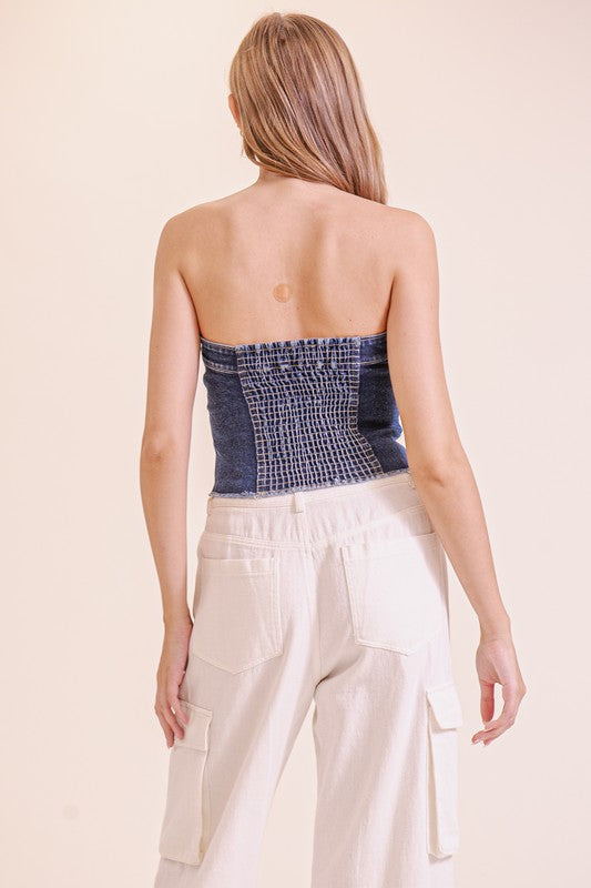 Out On The Ranch Denim Top-Cute-Trendy-Shop-Womens-Boutique-Clothing-Store