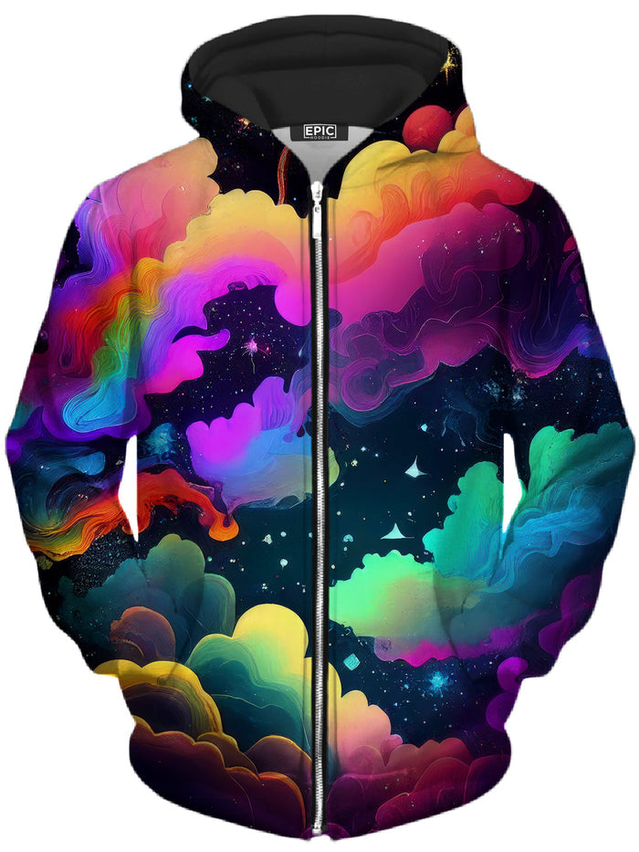 Over the Horizon Unisex Zip-Up Hoodie iEDM Epic Hoodie