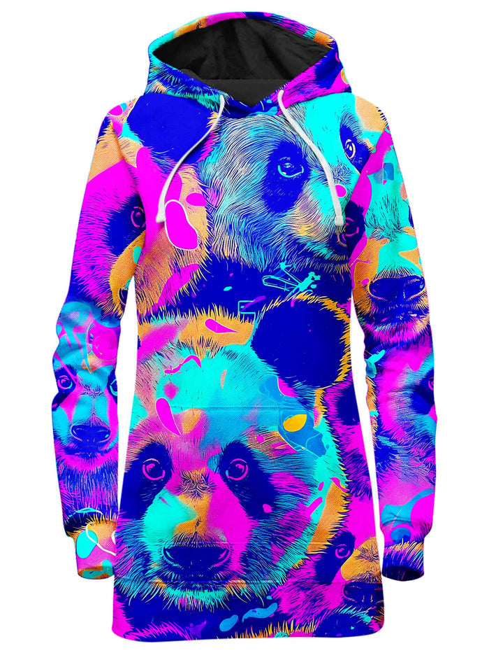 Panda Melt Hoodie Dress iEDM Epic Hoodie