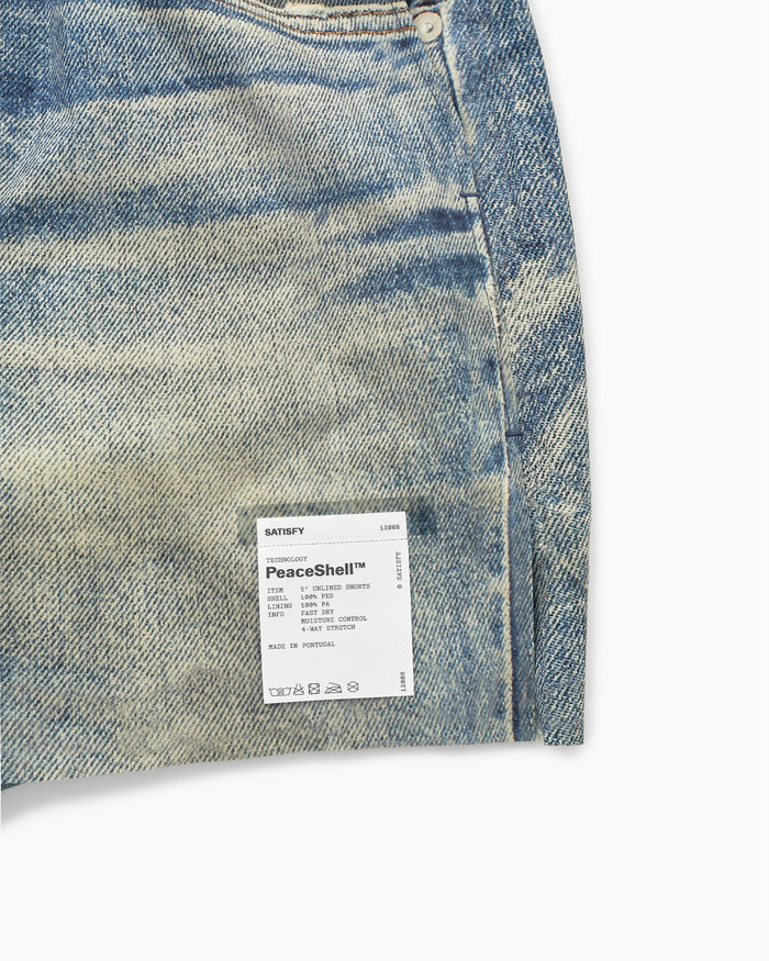PeaceShell™ 5" Unlined Shorts Digital Denim