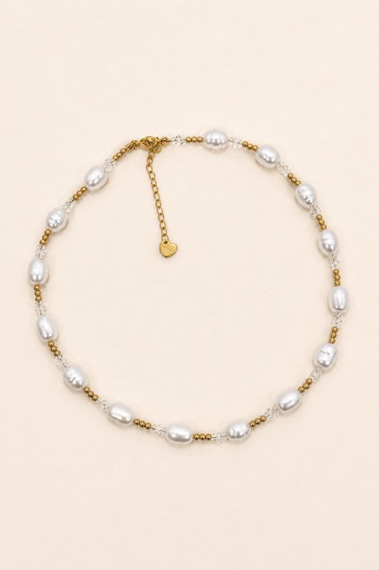 Pearls & Attitude Tarnish-Free Freshwater Pearl Choker-Cute-Trendy-Shop-Womens-Boutique-Clothing-Store