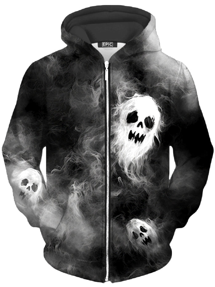 Phantom Mist Unisex Zip-Up Hoodie iEDM Epic Hoodie