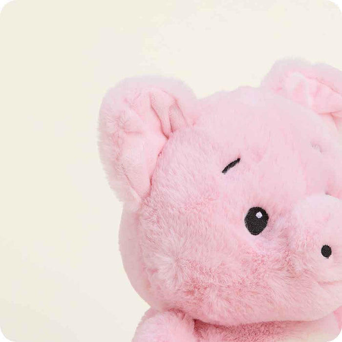 Pig Warmies soft plush close-up Front