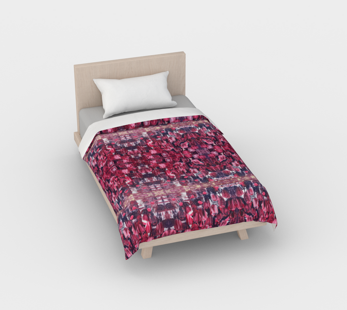 Pink Tulips Duvet Cover
