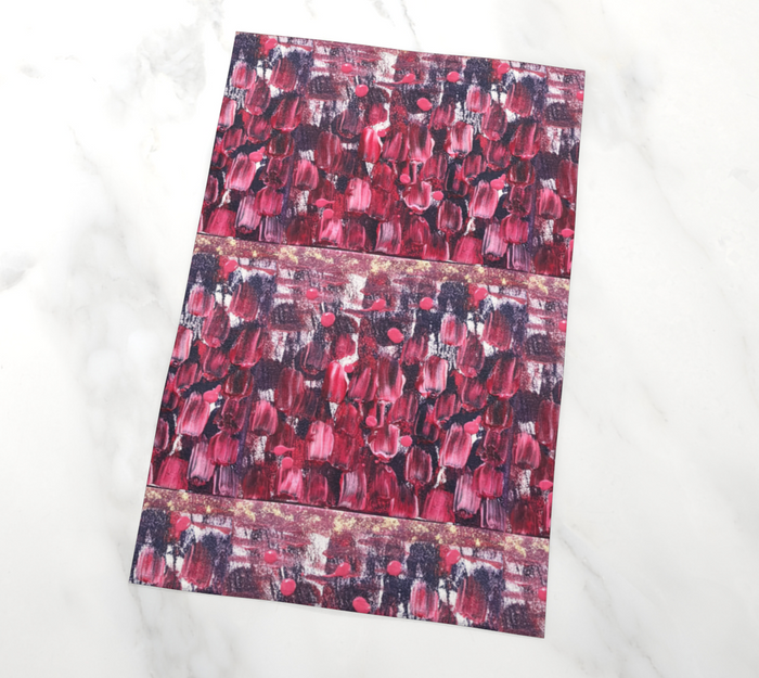 Pink Tulips Tea Towel