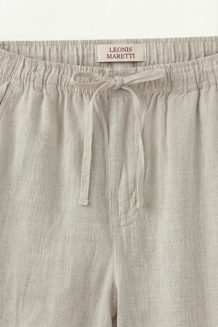 Pisa Linen Set Long Sleeve Grey/Beige