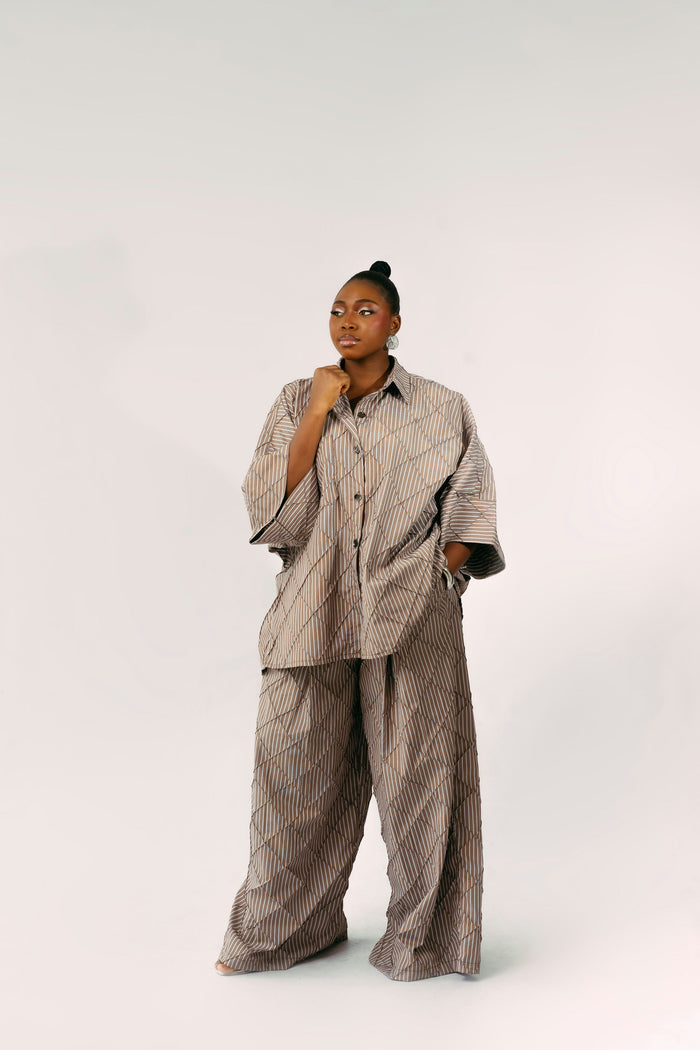 PORTOFINO PANT SET - BROWN