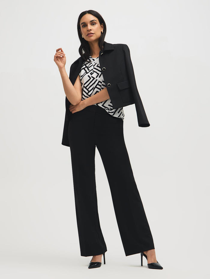 Printed Dolman Sleeve Front Pleat Top