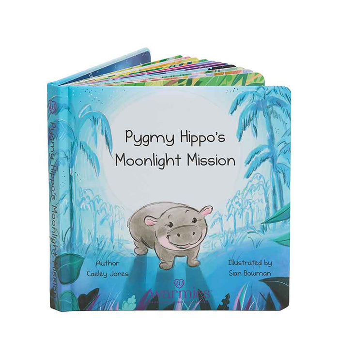Warmies Pygmy Hippo's Moonlight Mission board book