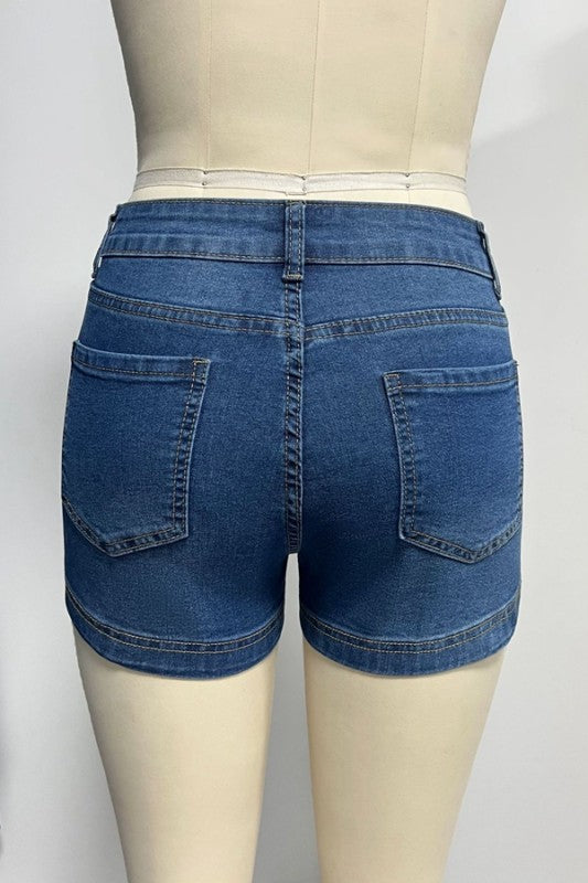 Ready For The Day Stretch Shorts-Cute-Trendy-Shop-Womens-Boutique-Clothing-Store