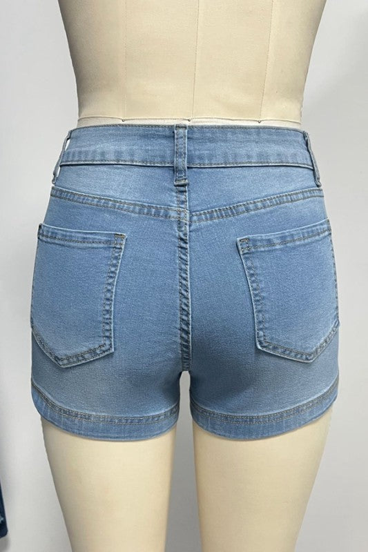 Ready For The Day Stretch Shorts-Cute-Trendy-Shop-Womens-Boutique-Clothing-Store
