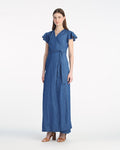 Reagan Denim Maxi Dress in Medium Wash