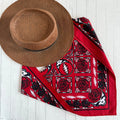 Red Grateful Dead Stealie Bandana Headband-Final Sale