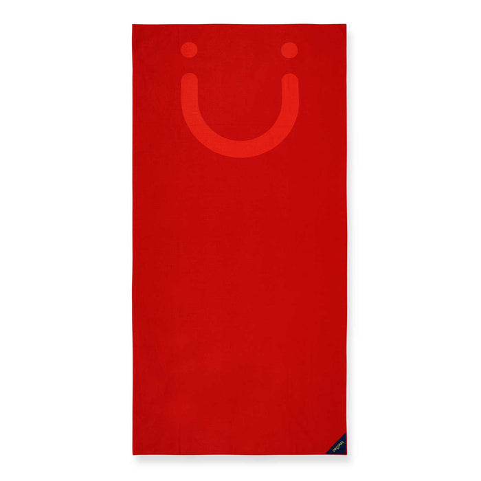 Red Staple Beach Towel