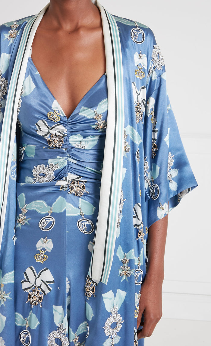 Reina Kimono - Harbour Blue