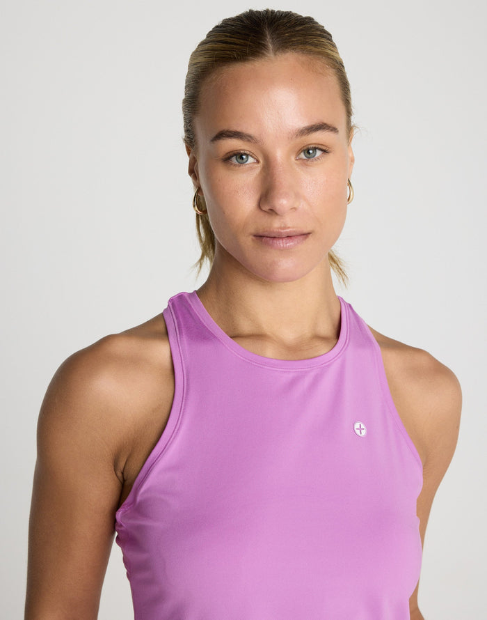 Relentless Racer Back Tank in Neon Pink