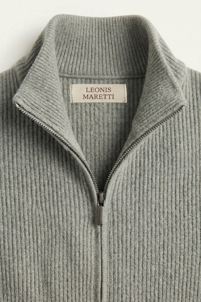 Roma Cashmere Cardigan Grey Green