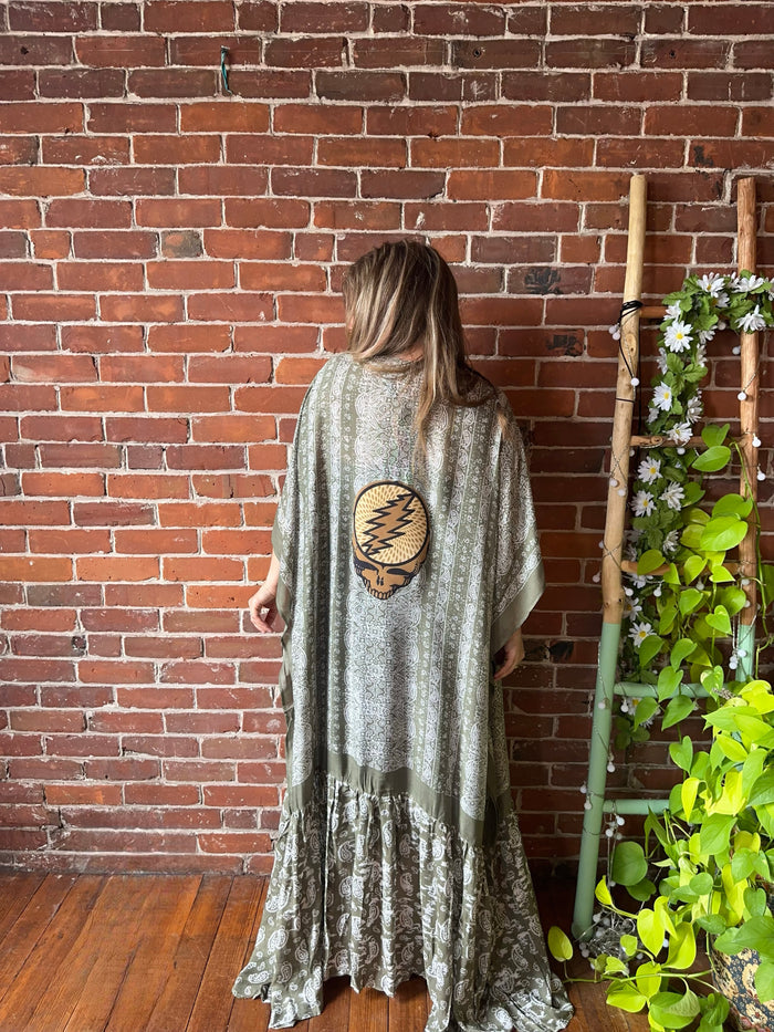 Sage Paisley Grateful Dead Inspired Kimono