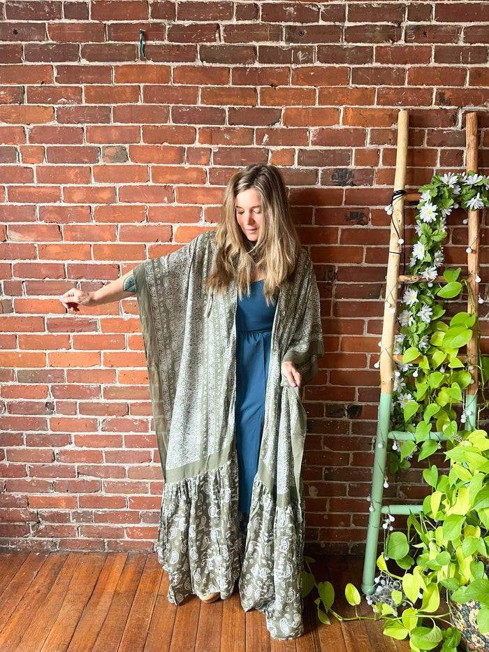 Sage Paisley Grateful Dead Inspired Kimono
