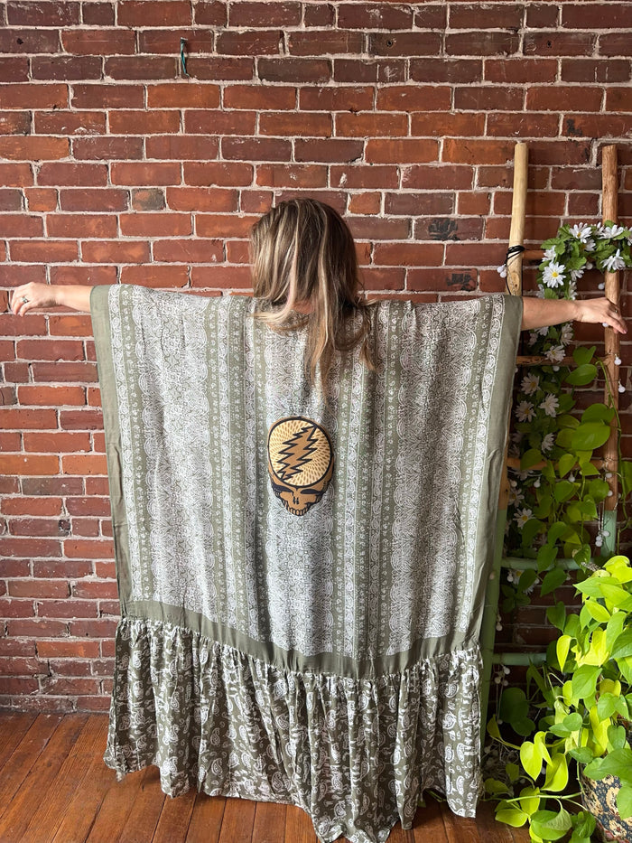 Sage Paisley Grateful Dead Inspired Kimono