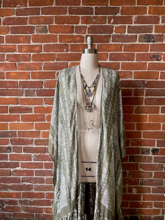 Sage Paisley Grateful Dead Inspired Kimono