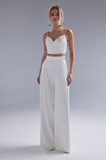 Satin Bridal Corset with Sweetheart Neck: Bridal Separates - Blair