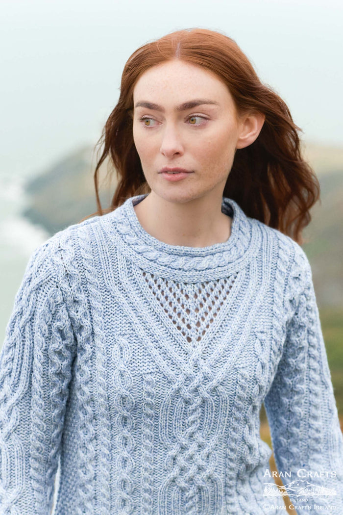 Scallop Crew Neck Sweater