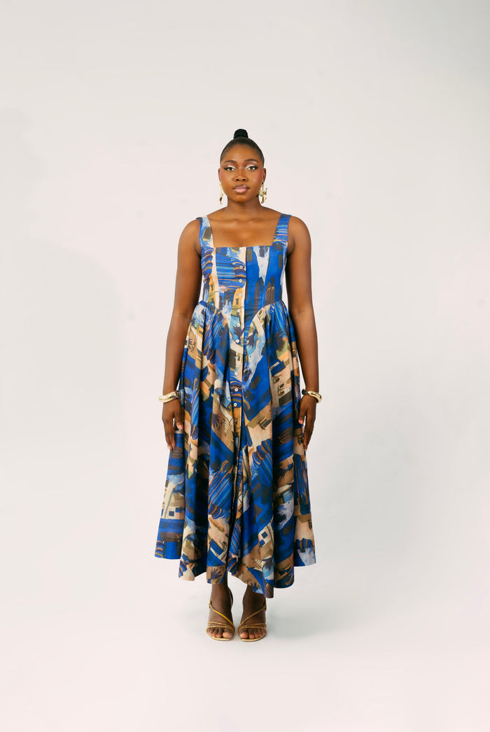 SICILY DRESS - BLUE