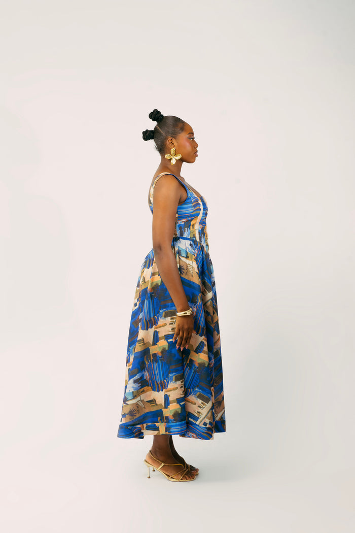 SICILY DRESS - BLUE