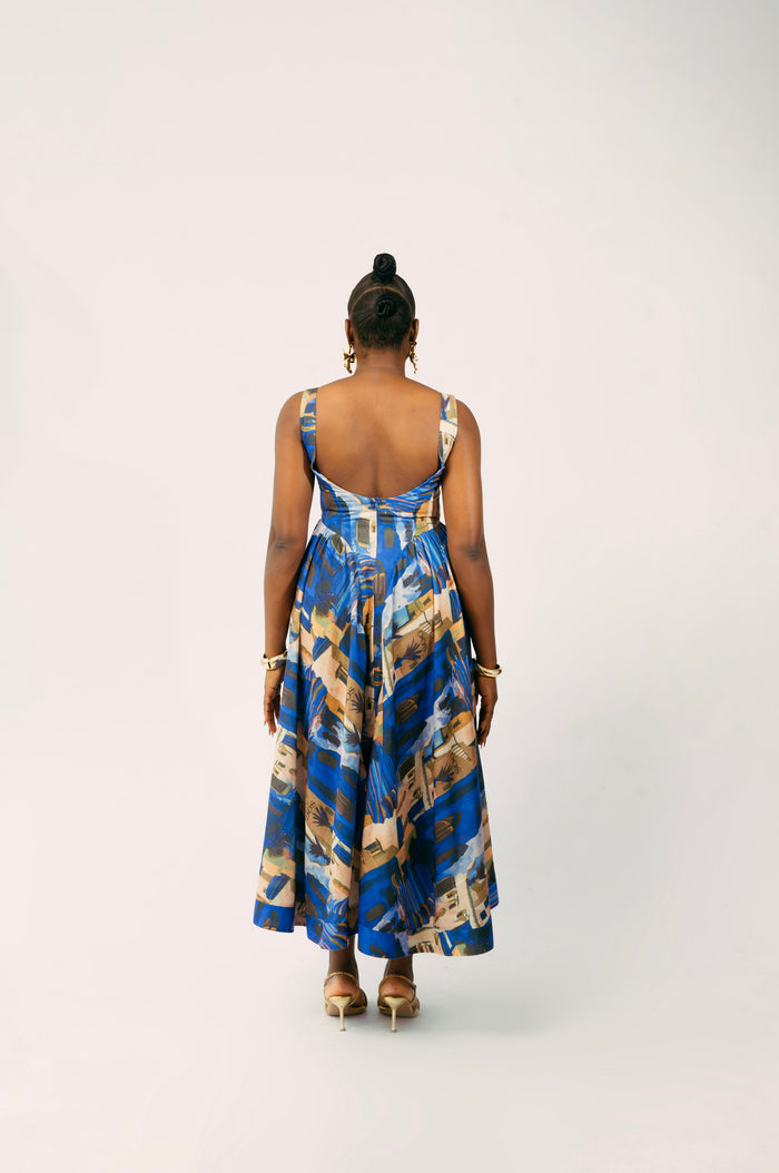 SICILY DRESS - BLUE