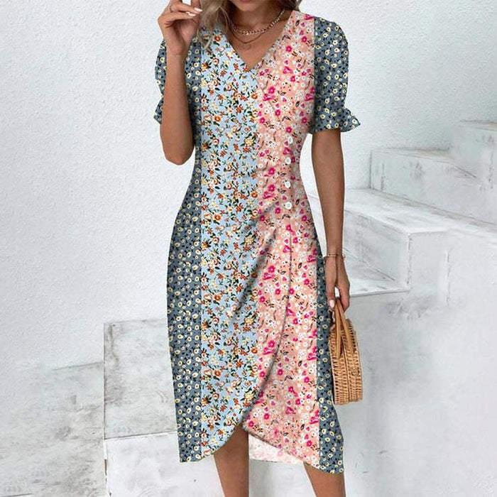 Soleil | Boho Floral Summer Dress