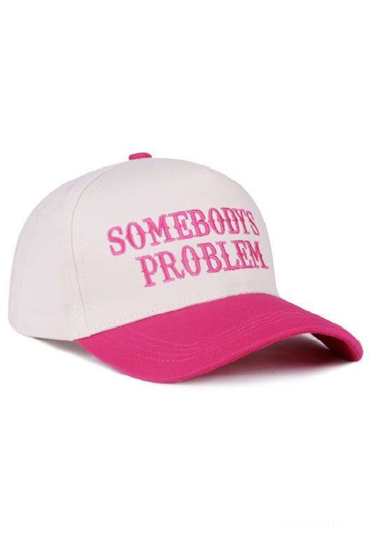 "Somebody's Problem" Cap-Fuchsia-Cute-Trendy-Shop-Womens-Boutique-Clothing-Store