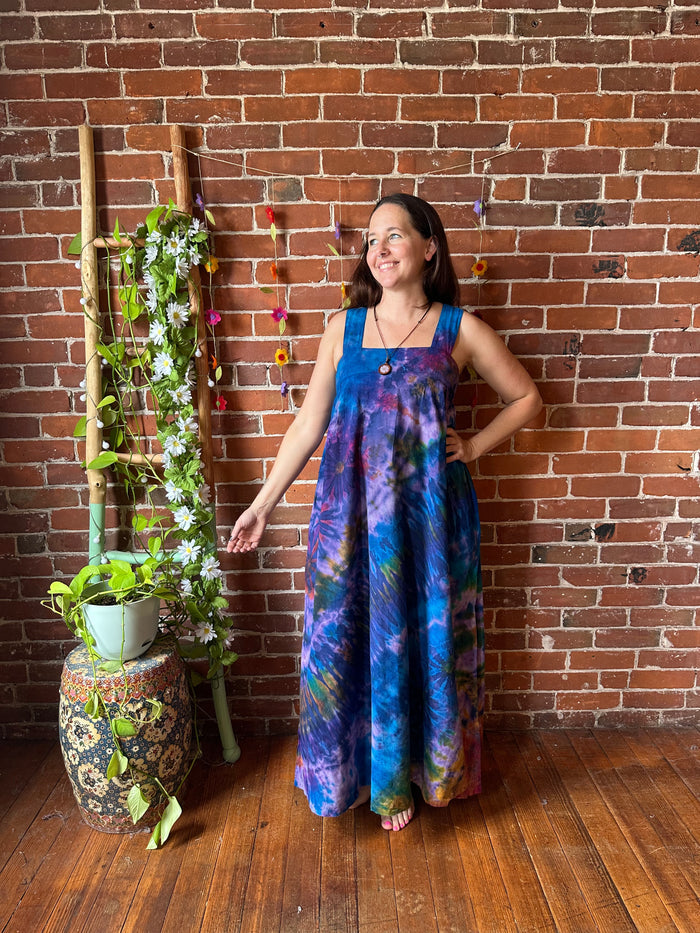 Sugar Magnolia Tie Dye Dress 100% Cotton