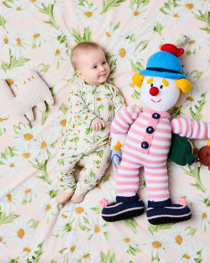 Sweet Daisy Organic Long Sleeve Zip Romper