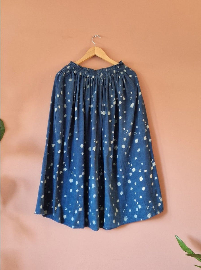 tara skirt - kala cotton ajarakh (bloom)