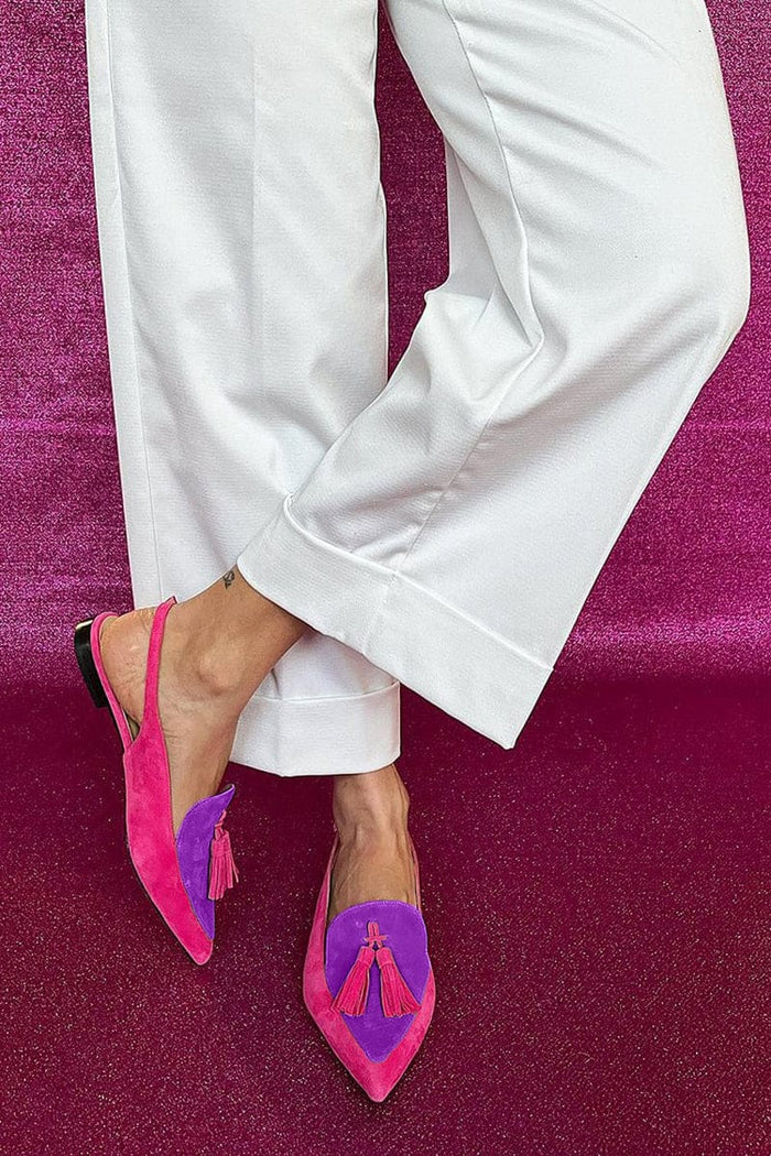 Tessa | Tassel Slingbacks