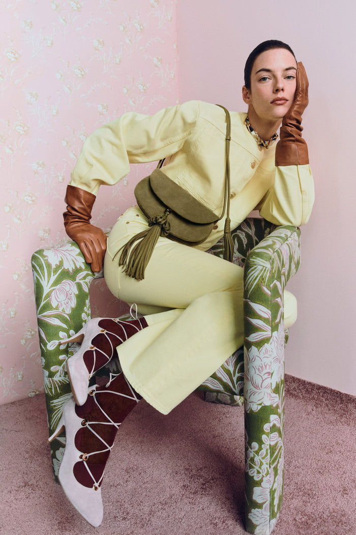 The Laurel Kick Flare Jean - Chantilly