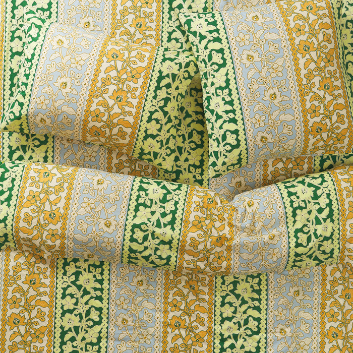 Thea Cotton Sheets - Kelp Fitted Sheet / Queen