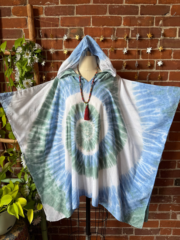 Tie Dye Poncho Hoodies Multiple Colors Available!